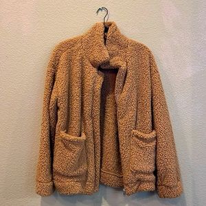 Oversized Sherpa Long Sleeve Jacket Zip Up (excellent condition - never worn)